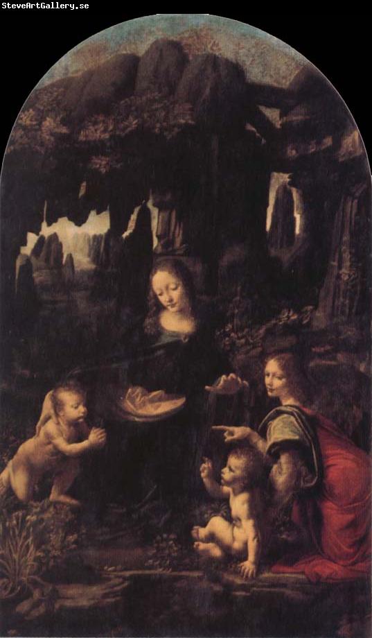 Leonardo  Da Vinci The Virgin of the Rocks